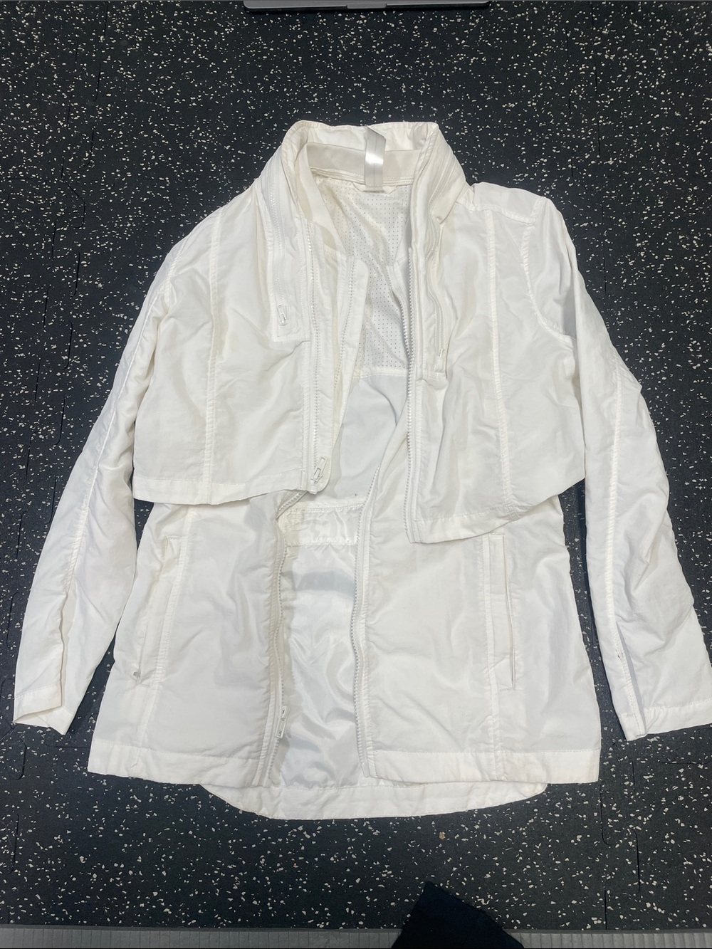 White Women's Lightweight Zip-Front Jacket